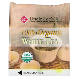 Uncle Lee's Tea, органический белый чай, 40 чайных пакетиков, 64 г (2,26 унции)