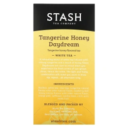 Stash Tea, White Tea, Daydream с мандарином и медом, 18 чайных пакетиков, 35 г (1,2 унции)