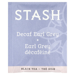 Stash Tea, черный чай, с бергамотом, без кофеина, 18 чайных пакетиков, 33 г (1,1 унции)