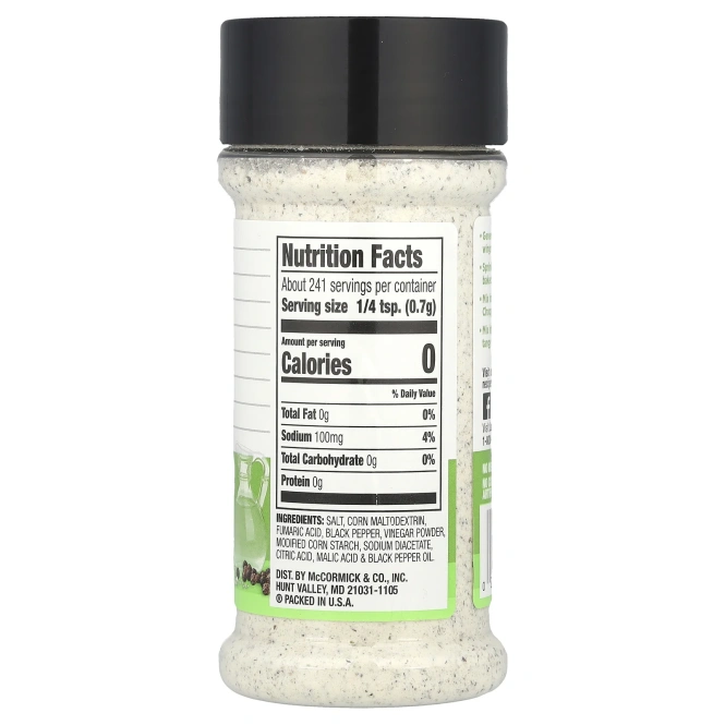 Lawry's, Соль и перец уксус, 169 г (5,99 унции)