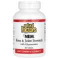 Natural Factors, Состав для колен и суставов - NEM с глюкозамином, 60 таблеток