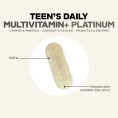 Codeage, Teen Multivitamin+, Platinum, 60 растительных капсул