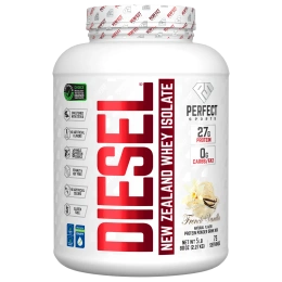 PERFECT Sports, Diesel, изолят новозеландской сыворотки, французская ваниль, 2,27 кг (5 фунтов)
