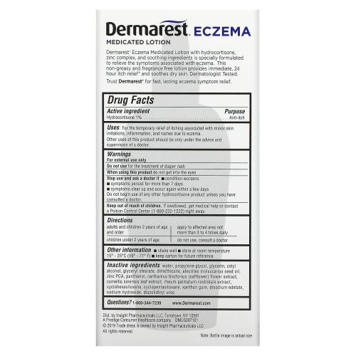 Dermarest, Eczema, лечебный лосьон, без отдушек, 118 мл (4 жидк. Унции)