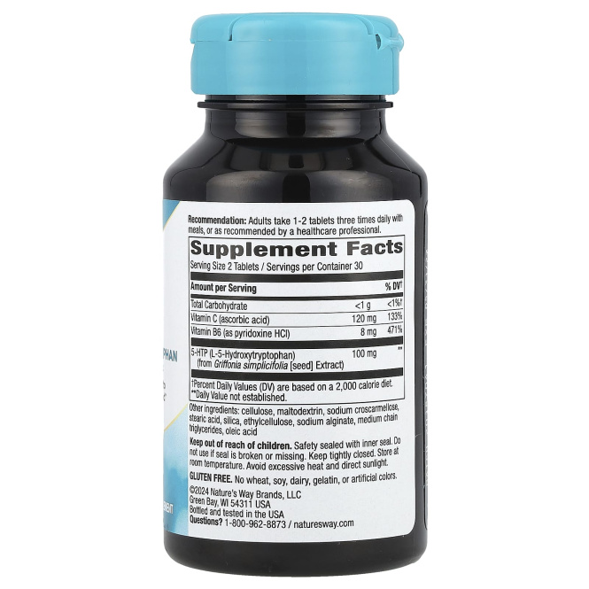 Nature's Way, 5-HTP, 60 таблеток