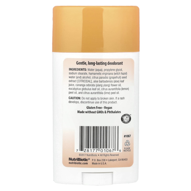 NutriBiotic, дезодорант, дыня с манго, 75 г (2,6 унции)