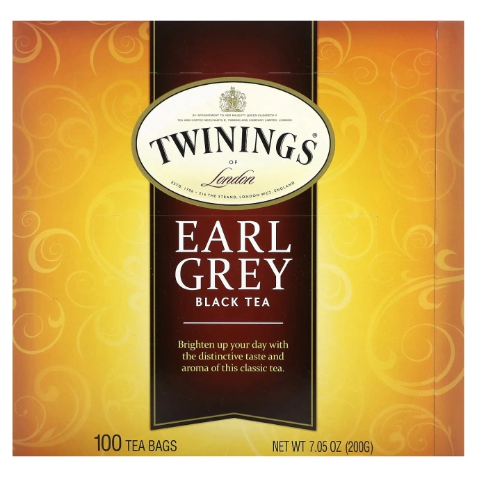 Twinings of London, Черный чай Эрл Грей 100 шт