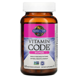 Garden of Life Vitamin Code Мультивитамины для Женщин, 120 вегетарианских капсул