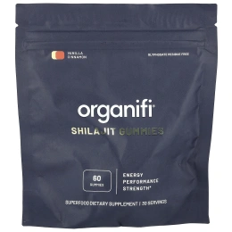 Organifi, Жевательные мармеладки с мумие, ваниль и корица, 60 жевательных таблеток