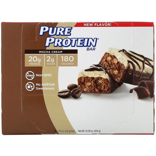 Pure Protein, Батончик с кофейным кремом, 6 батончиков, 50 г (1,76 унций) каждый