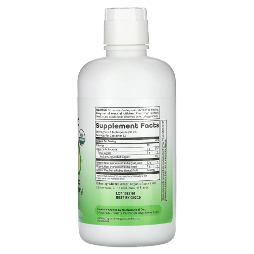 Dynamic Health  Laboratories, Organic Certified Noni Blend, Natural Raspberry Flavor, 32 fl oz (946 ml)