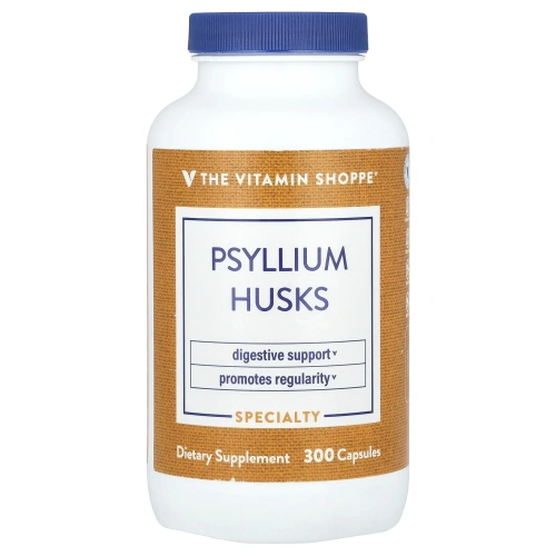 The Vitamin Shoppe, Шелуха семян подорожника, 300 капсул