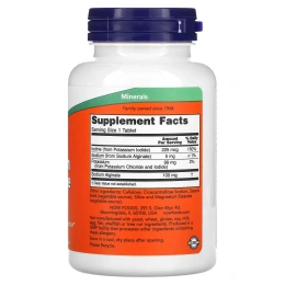 NOW foods Калий плюс йод, 180 таблеток