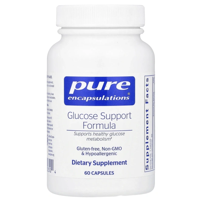 Pure Encapsulations, добавка для поддержания уровня глюкозы, 60 капсул