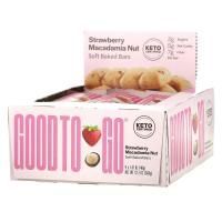 Good To Go, Snack Bar, клубника и макадамия, 9 батончиков, 40 г (1,41 унции)