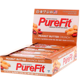 Purefit, Premium Nutrition Bars, Хрустящие Батончики с Арахисовым Маслом, 15 штук по 2 унции (57 г) каждая