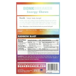 Bonk Breaker, Energy Chews, Rainbow Blast, 10 пакетиков по 50 г (1,76 унции)