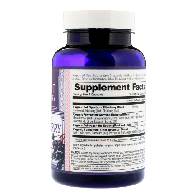 Ancient Apothecary, Бузина ферментированная, 90 капсул