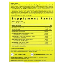 New Nordic US Inc, Уход за кожей, Коллагеновый наполнитель, 60 таблеток