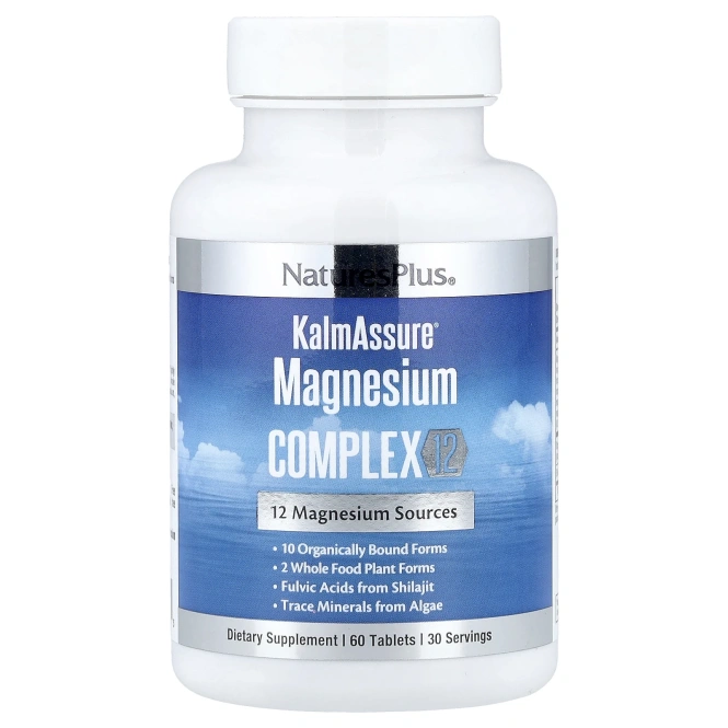 NaturesPlus, KalmAssure, комплекс магния, 12, 60 таблеток