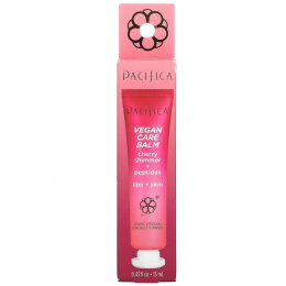 Pacifica, Vegan Care Balm, вишневое сияние и пептиды, для губ и кожи, 13 мл (0,43 жидк. Унции)