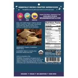 Wilderness Poets, органический вермонтский кленовый сироп в кристаллах, 226 г (8 унций)