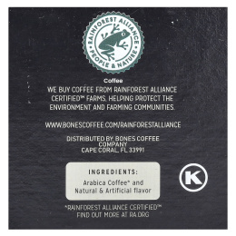 Bones Coffee Company, Green Unicorn, кофейные чашки, фруктовые хлопья, 12 чашек по 10 г (0,35 унции)