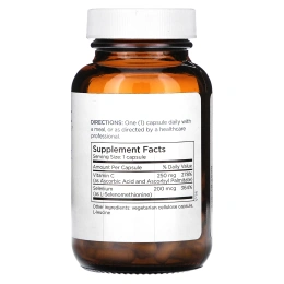 Metabolic Maintenance, селен, 200 мкг, 90 капсул