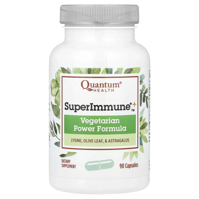 Quantum Health, Супер Иммун+, мощная вегетарианская формула продукт, 90 капсул