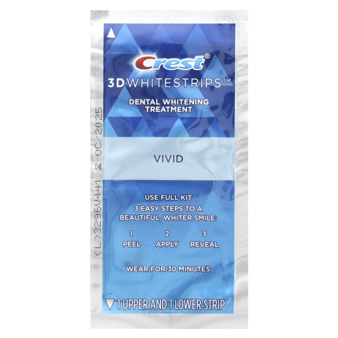 Crest, 3D Whitestrips, Classic Vivid, комплект для отбеливания зубов, 20 полосок