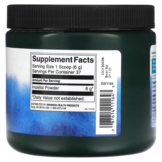 Swanson, Инозитол, порошок, 227 г (8 унций)