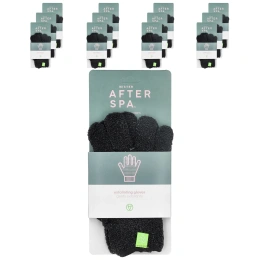 AfterSpa, отшелушивающие перчатки, черные, 12 пар