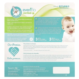 Evenflo Feeding, Vented+ Twist, прозрачные флаконы из PP, стандартные, для детей от 0 месяцев, медленный поток, 6 флаконов по 240 мл (8 унций)