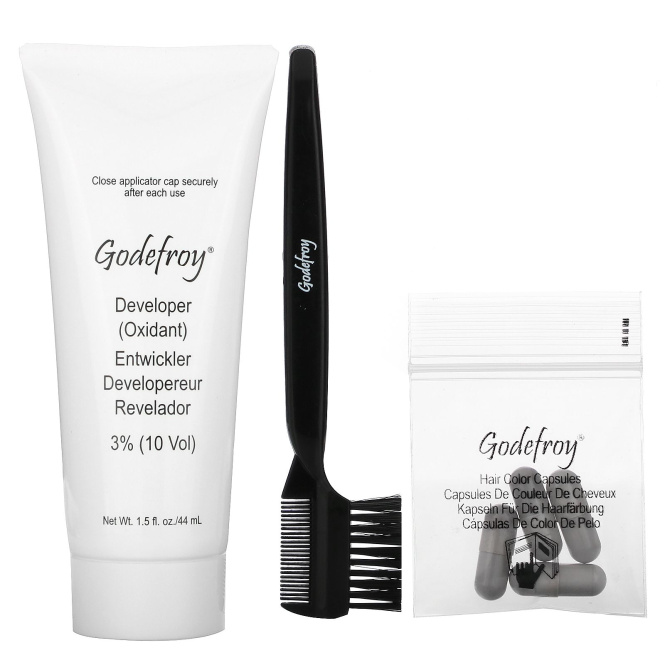 Godefroy, 28 Day Touch Ups, Dark Brown, 4 Application Kit