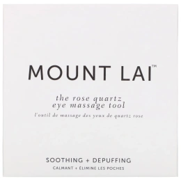 Mount Lai, Массажер для области вокруг глаз из розового кварца, 1 шт.
