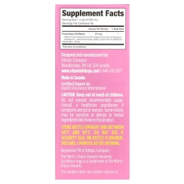 Ddrops, Органические капли для прорезывания зубов, для детей от 3 месяцев, 60 капель, 1,7 мл (0,06 жидк. унц.)