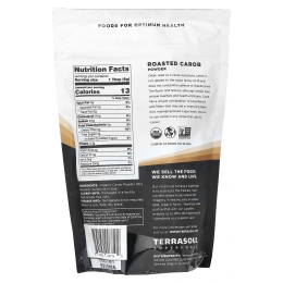 Terrasoul Superfoods, порошок из рожкового дерева, слегка обжаренный, 454 г (16 унций)