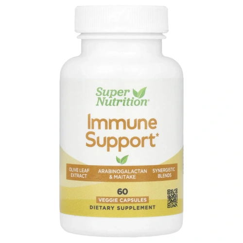 Super Nutrition, добавка для поддержки иммунитета, 60 растительных капсул