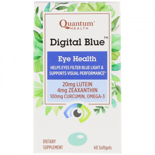 Quantum Health, Digital Blue, Eye Health, 60 Softgels