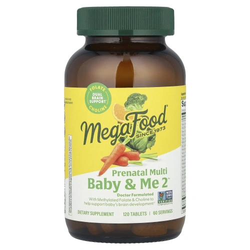Витамины для беременных Baby & Me 2 MegaFood , 120 таблеток