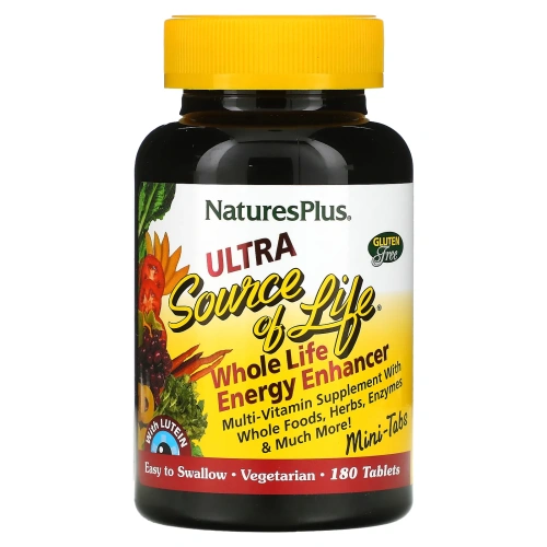NaturesPlus, Ultra Source of Life, Whole Life Energy Enhancer, 180 таблеток