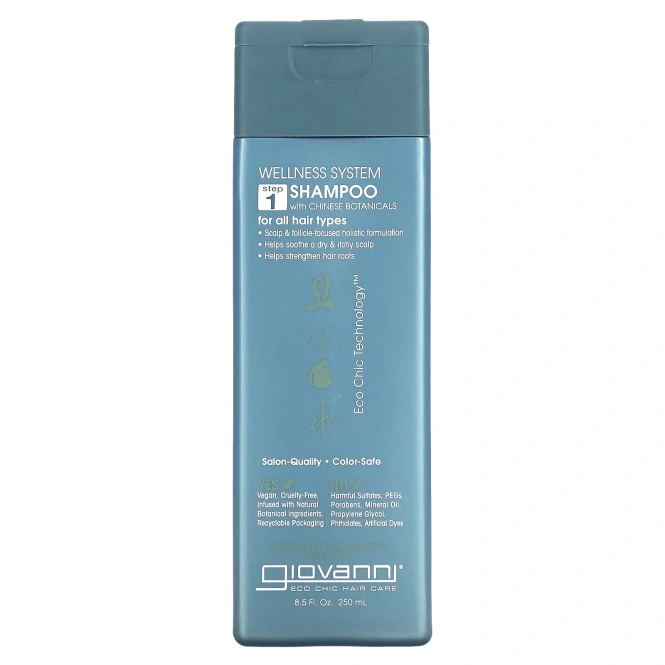 Giovanni, Шампунь для здоровья с китайскими травами, шаг 1, 8.5 жидких унций (250 мл)