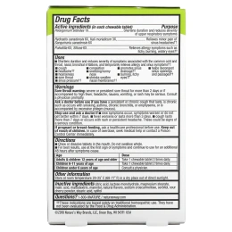 Nature's Way, Umcka, Allergy + Sinus, вишня, 20 таблеток