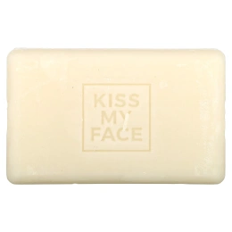 Kiss My Face, укрепляющий шампунь и кондиционер для волос 2 в 1, для сухих и поврежденных волос, масло монои и масло ши, 1 мыло, 113 г (4 унции)