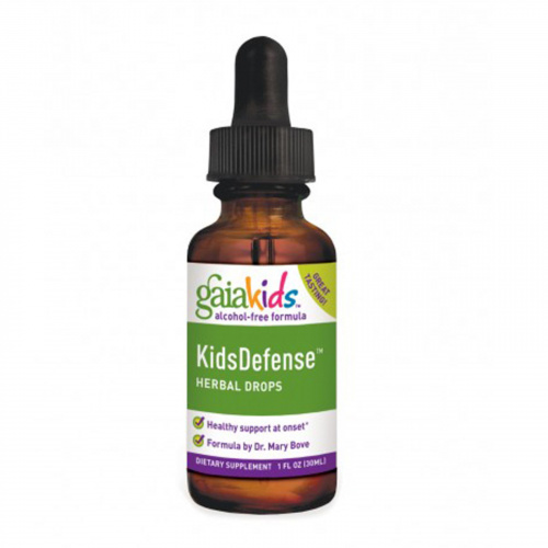 Gaia Herbs, Детские защитные травяные капли, формула без спирта, 1 жидк. унц. (30 мл)