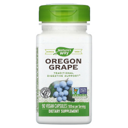 Nature's Way, магония падубалистная, 500 мг, 90 веганских капсул