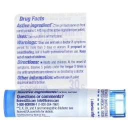 Boiron, Single Remedies, Лобелия вздутая, 30C, прибл. 80 гранул