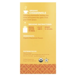 Equal Exchange, органическая ромашка, травяной чай, без кофеина, 20 чайных пакетиков, 24 г (0,85 унции)
