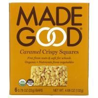 MadeGood, Crispy Squares, карамель, 6 батончиков, 22 г (0,78 унции)