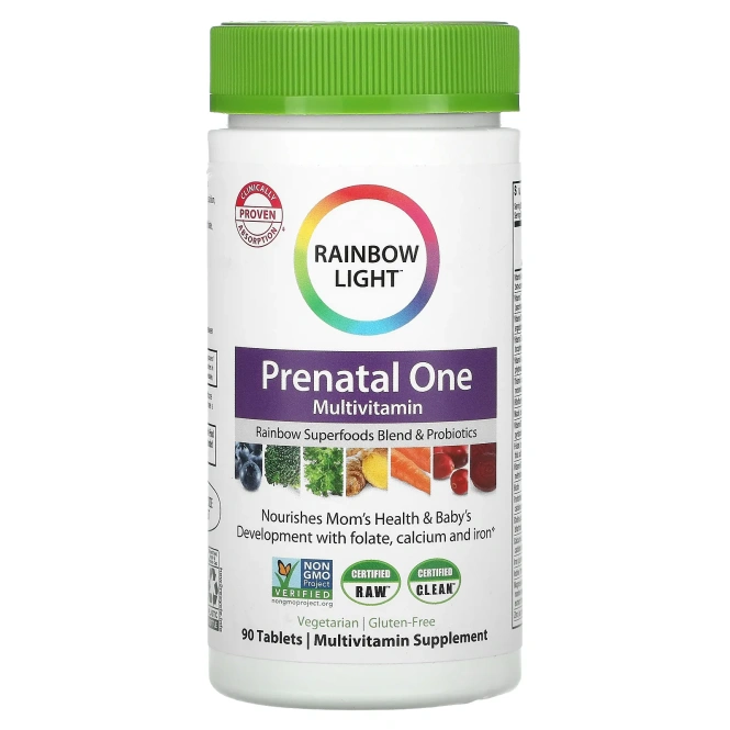 Rainbow Light Prenatal One Multivitamin для Беременных, 90 таблеток